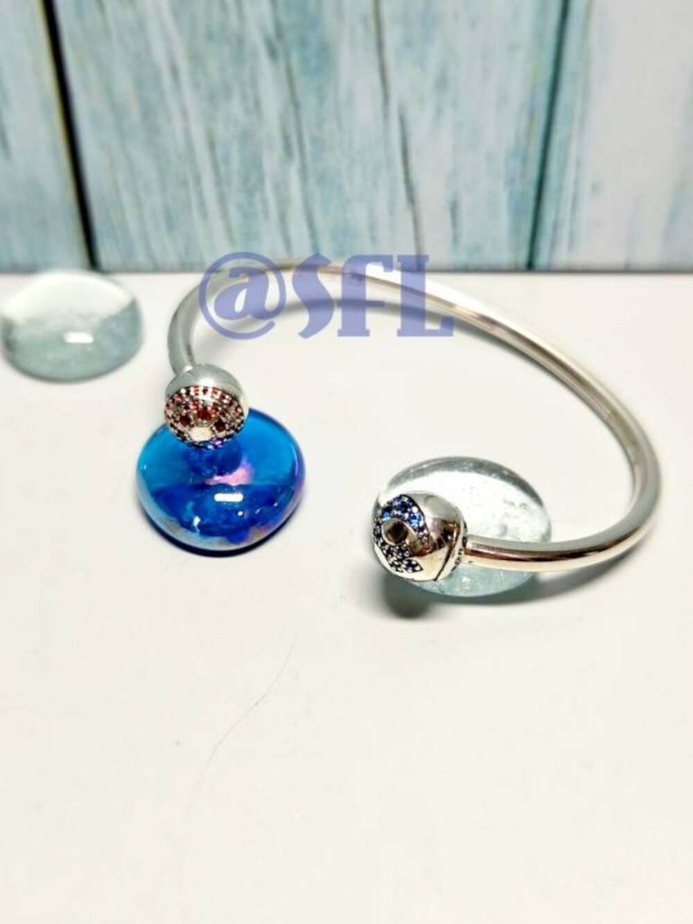 Authentic Pandora Star Wars Open Bangle The Force Will Be With You Always Red &
